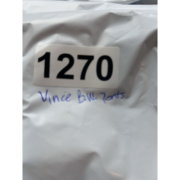 Vince Women Pants 16 Black Italian Wool Blend Wide Leg High Waist 4 Pockets - Picture 13 of 13